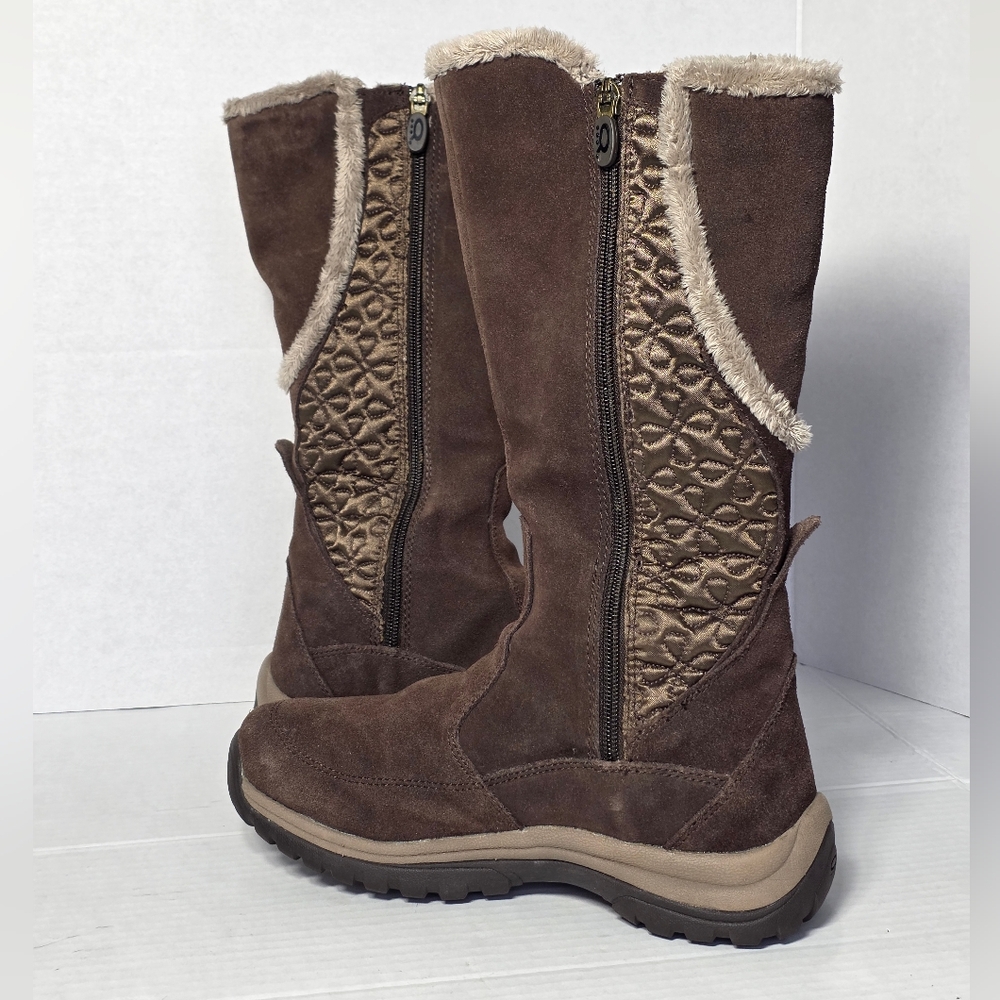 Windriver Waterproof Suede Boots Womans Size 6 Side Zip 400g T-Max Insulation - Picture 3 of 9